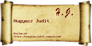 Hugyecz Judit névjegykártya